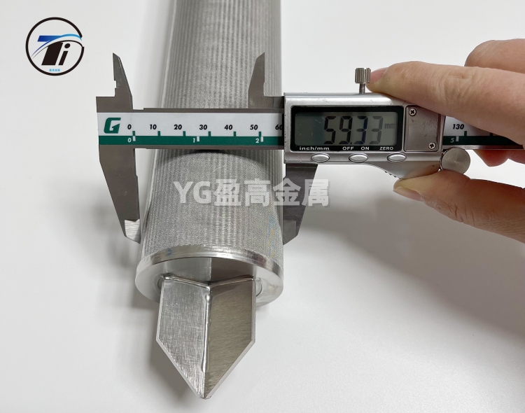 定制带三角翅和222接口不锈钢烧结网滤芯